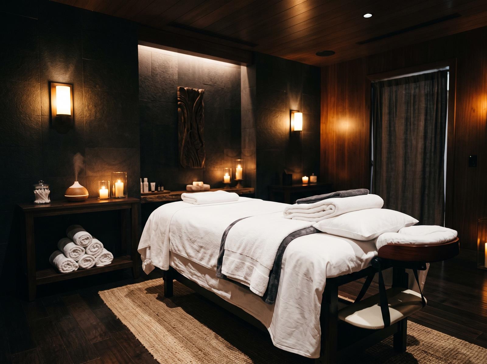 Clean hygienic spa room at Angel Touch Doha, Qatar