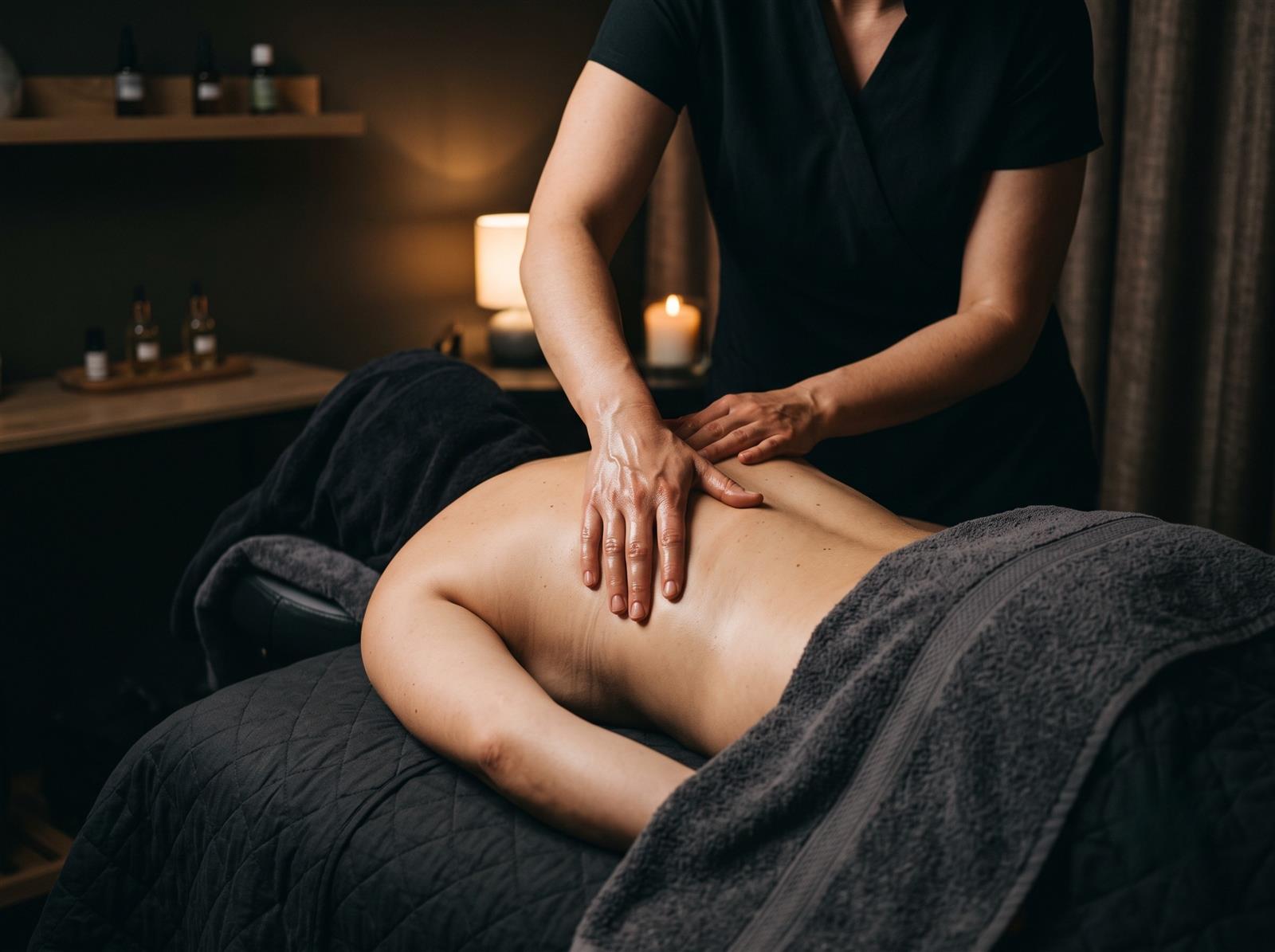 Therapeutic massage hands technique at Angel Touch Spa Doha, Qatar